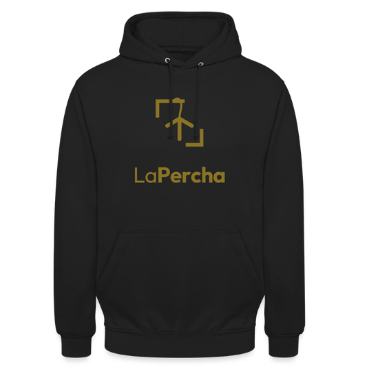 Sudadera LaPercha Oro – Vinilo dorado metalizado (Negra) - black