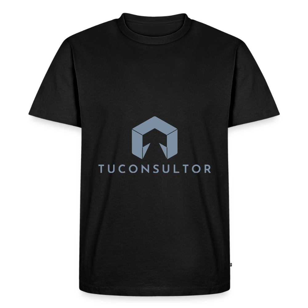 Camiseta TuConsultor 20 Años · Logo Apilado Plata – UNA LÍNEA DE LaPercha - black