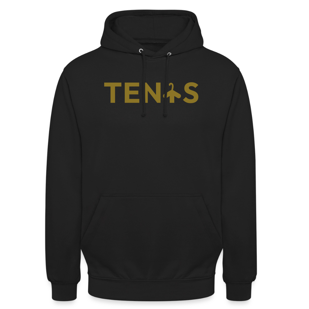 Sudadera Club Tenis by LaPercha – Vinilo dorado metalizado (Negra) - black