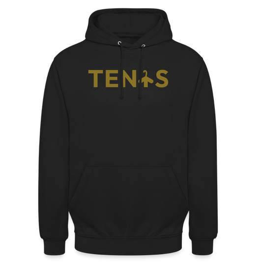 Sudadera Club Tenis by LaPercha – Vinilo dorado metalizado (Negra) - black