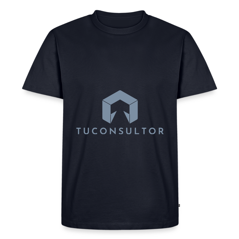 Camiseta TuConsultor 20 Años · Logo Apilado Plata – UNA LÍNEA DE LaPercha - navy