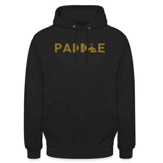 Sudadera Club Pádel by LaPercha – Vinilo dorado metalizado (Negra) - black