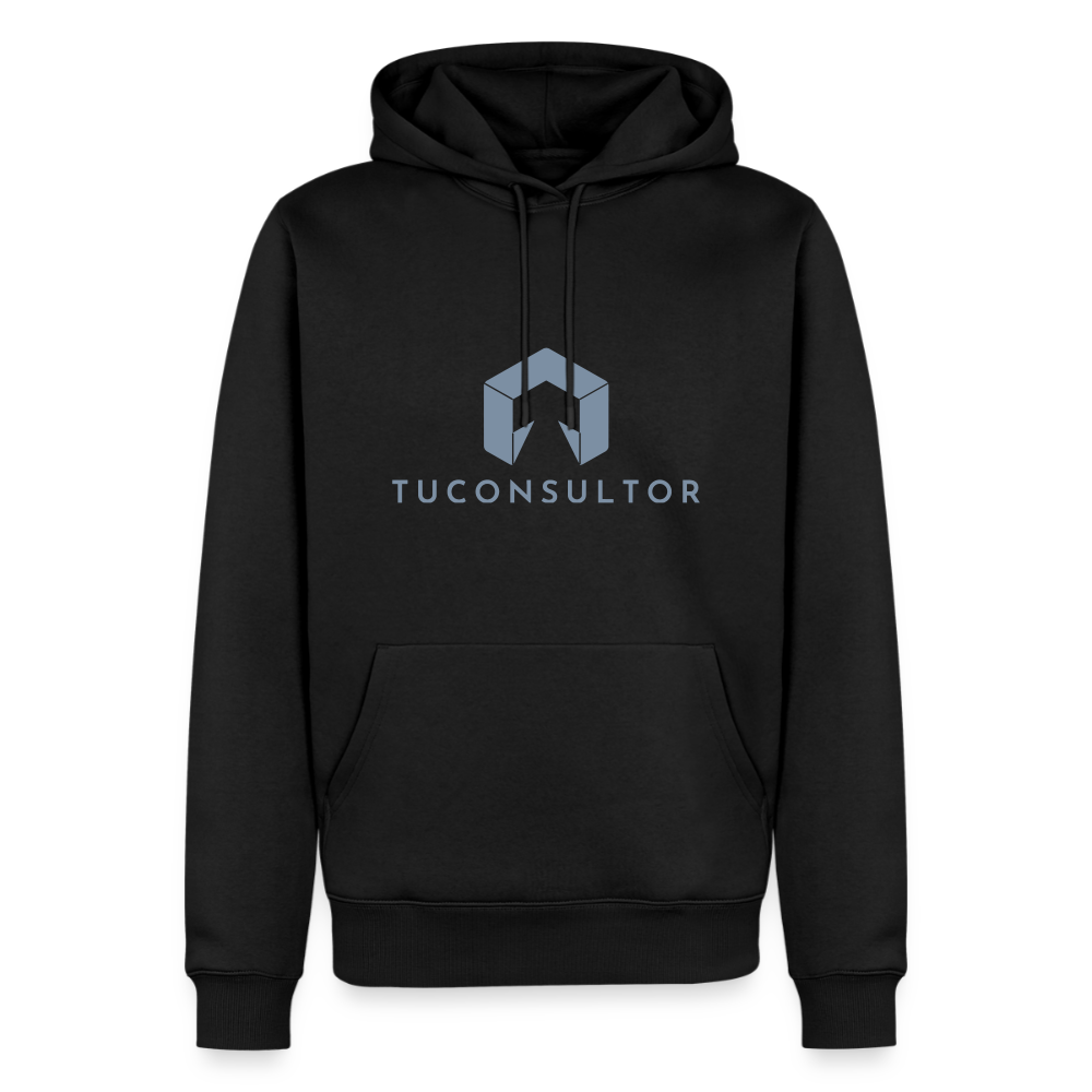Sudadera TuConsultor 20 Años · Logo Apilado Plata – UNA LÍNEA DE LaPercha - black