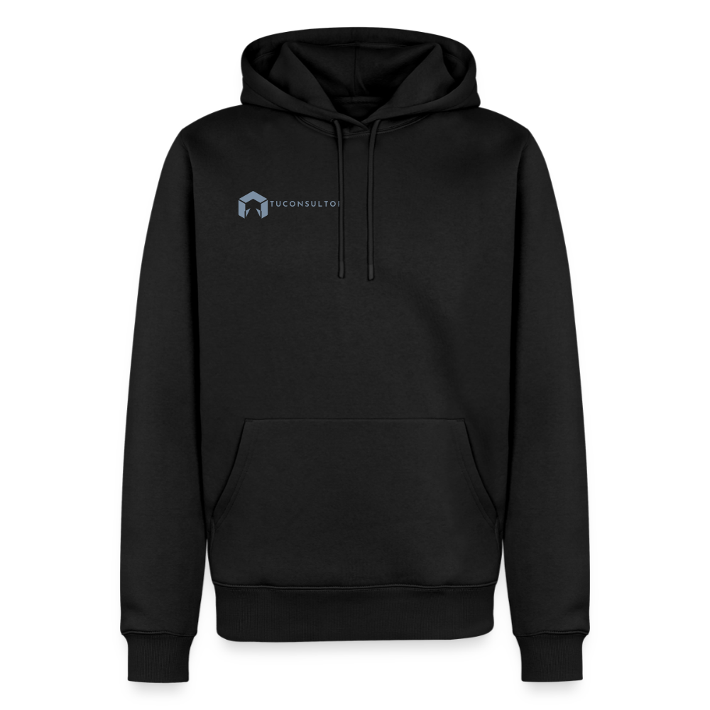 Sudadera TuConsultor 20 Años · Logo Horizontal Plata Pecho Derecho – UNA LÍNEA DE LaPercha - black