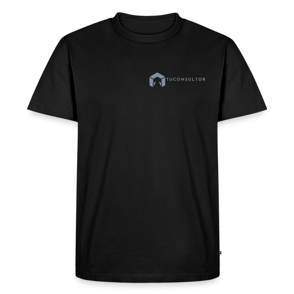 Camiseta TuConsultor 20 Años · Logo Horizontal Plata Pecho Izquierdo – UNA LÍNEA DE LaPercha - black