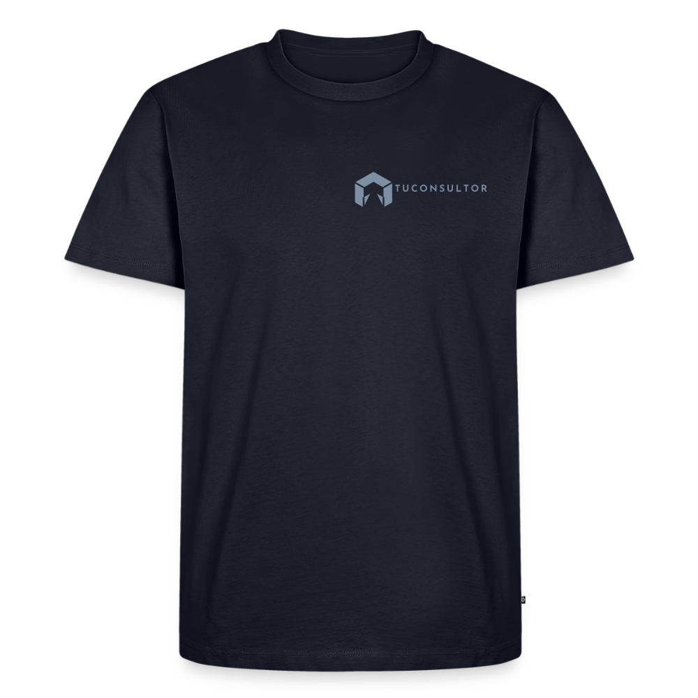 Camiseta TuConsultor 20 Años · Logo Horizontal Plata Pecho Izquierdo – UNA LÍNEA DE LaPercha - navy
