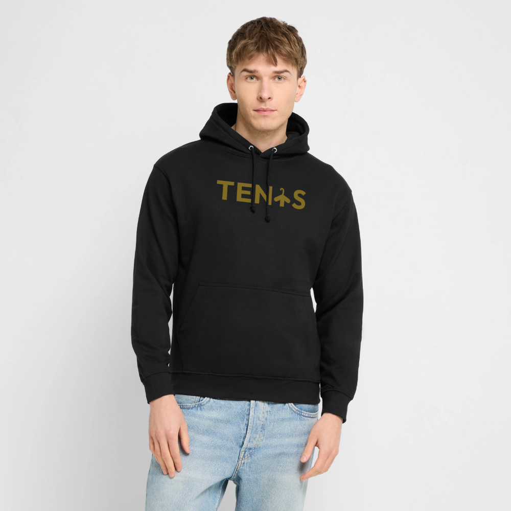 Sudadera Club Tenis by LaPercha – Vinilo dorado metalizado (Negra) - black