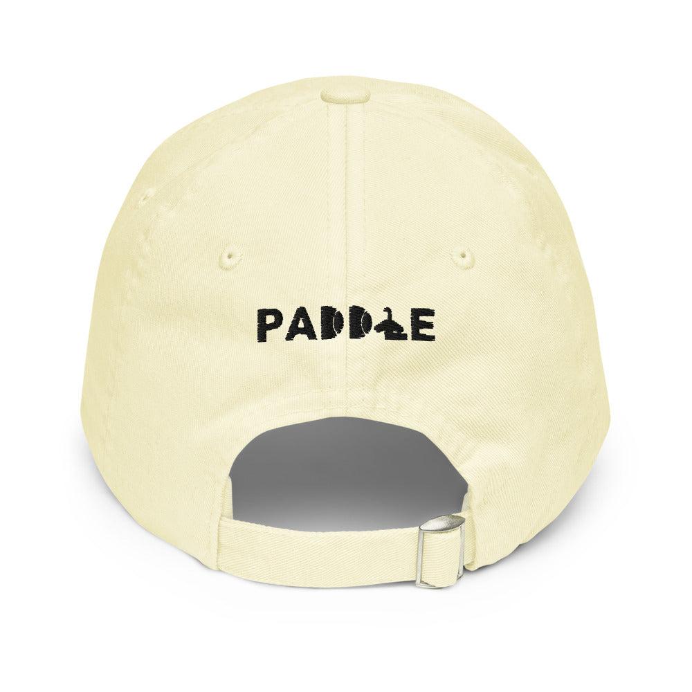 Gorra Pádel Club · diseño B · amarilla con bordado negro
