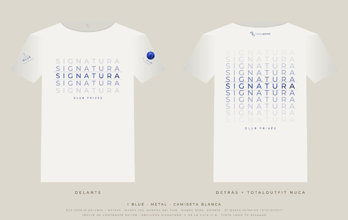 SIGNATURA I · Blue – Camiseta Eco Espejo