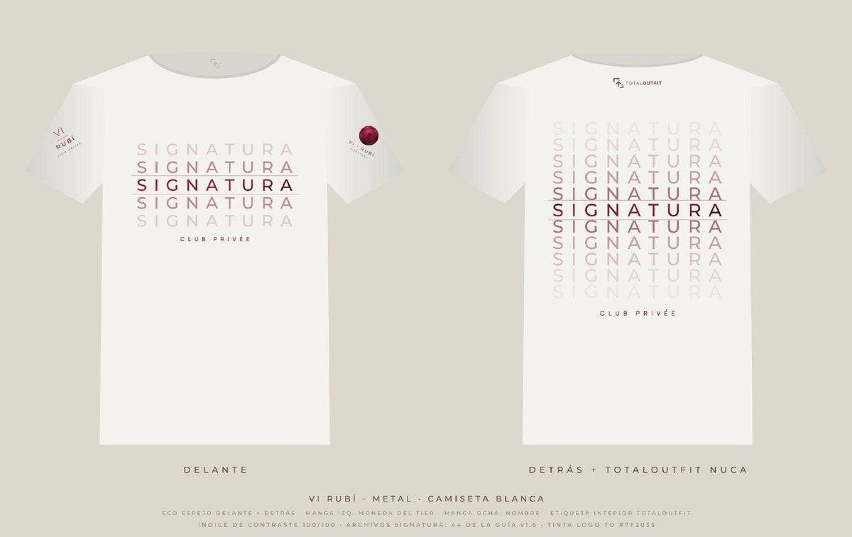 SIGNATURA VI · Rubí – Camiseta Eco Espejo