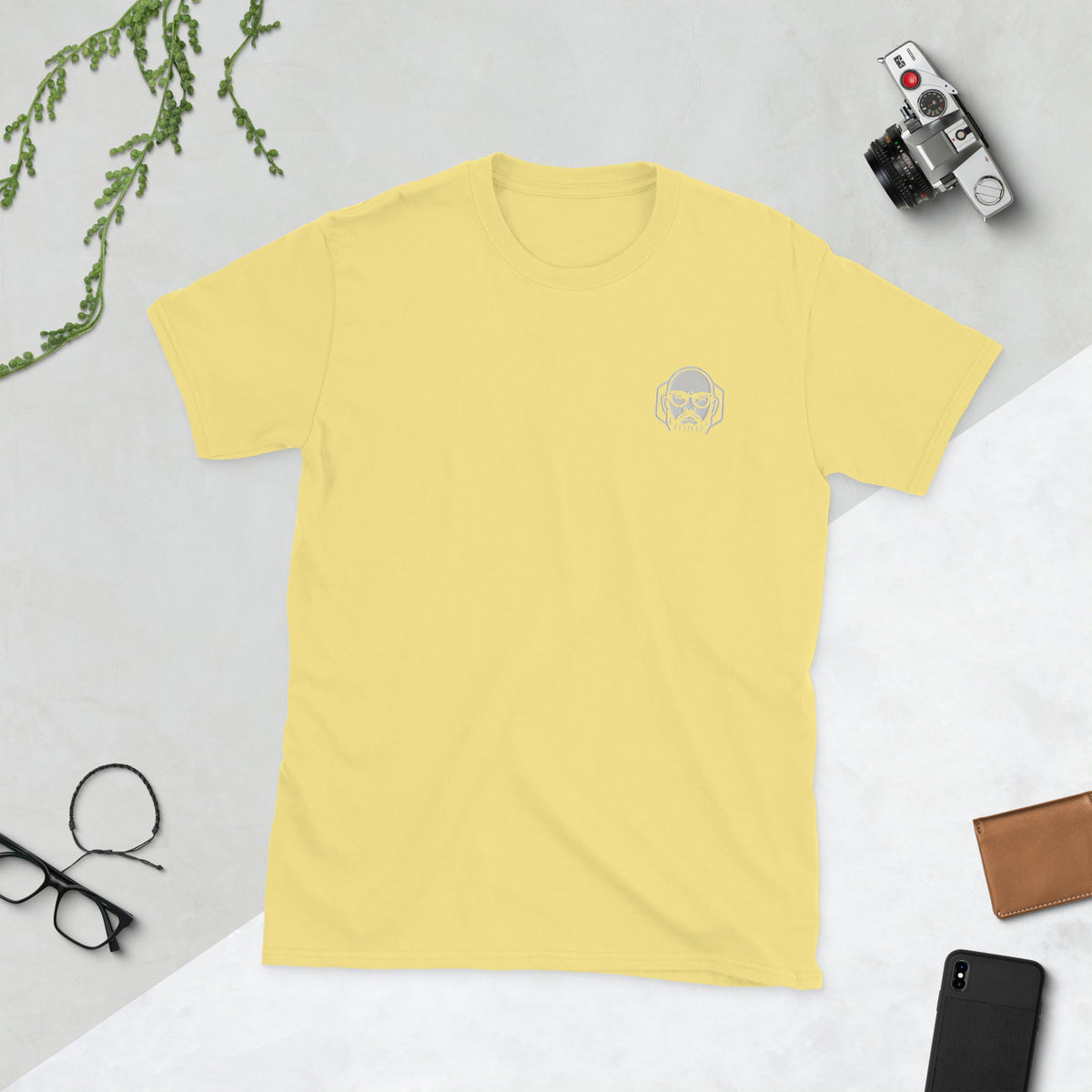 Camiseta de manga corta unisex Bordado Logo AntiInfluenzer