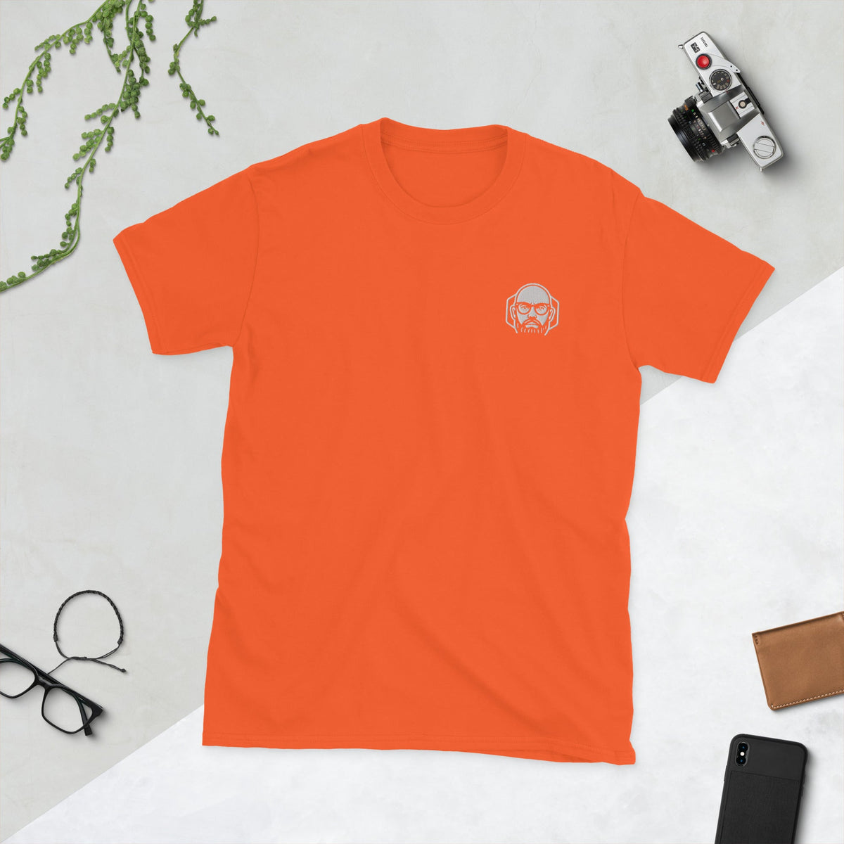 Camiseta de manga corta unisex Bordado Logo AntiInfluenzer