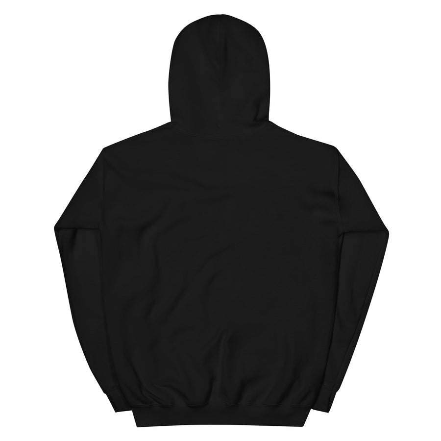 Sudadera LaPercha Icono XL – Negra con percha rosa