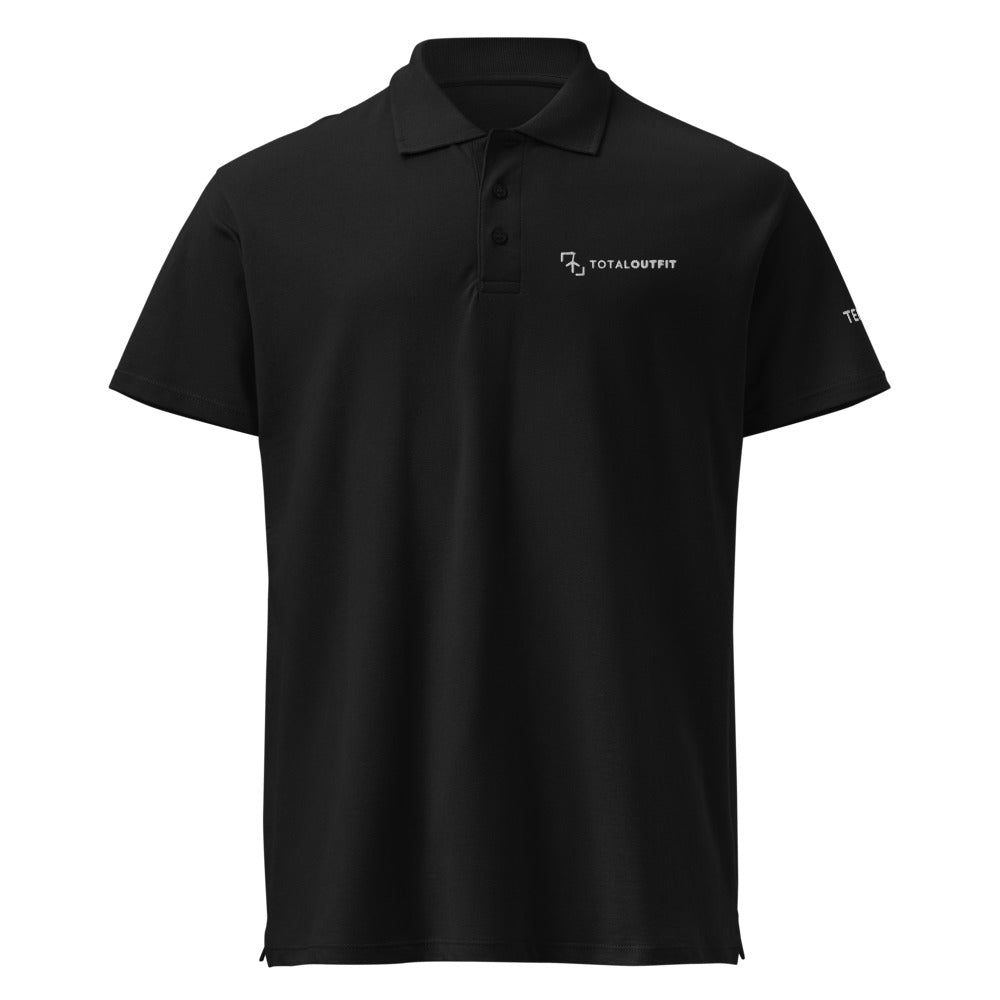 Polo Tenis Club · diseño B · negra con bordado blanco