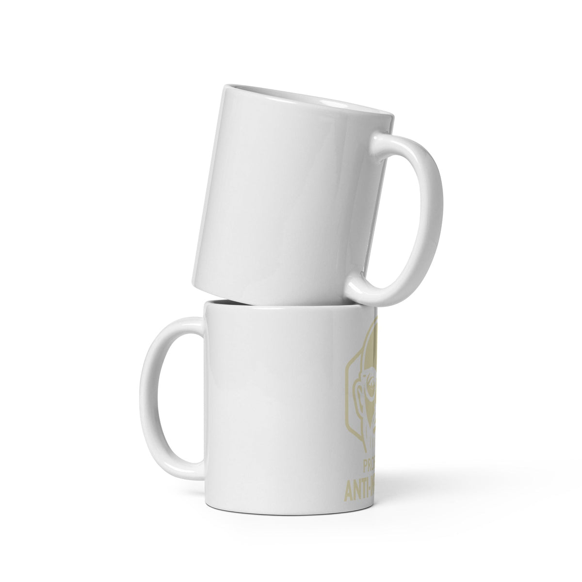 Taza blanca brillante -Profesor Anti-Influenzer