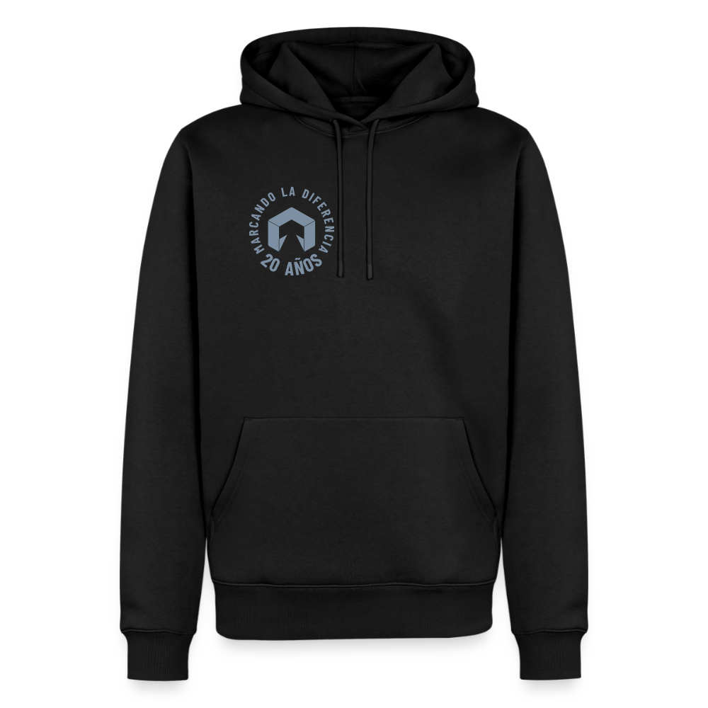 Sudadera TuConsultor 20 Años · Sello Plata Pecho Derecho – UNA LÍNEA DE LaPercha - black
