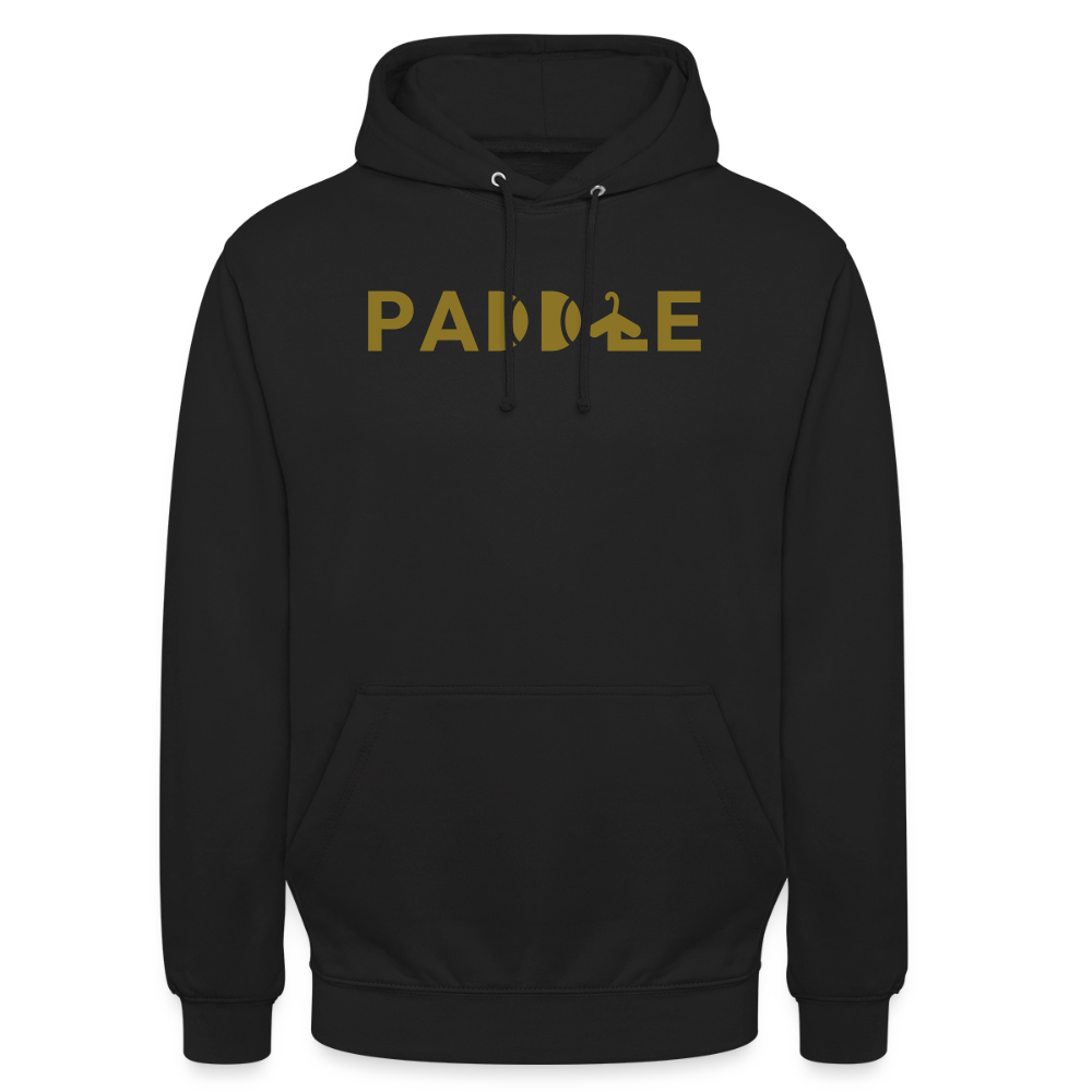 Sudadera Club Pádel by LaPercha – Vinilo dorado metalizado (Negra) - black