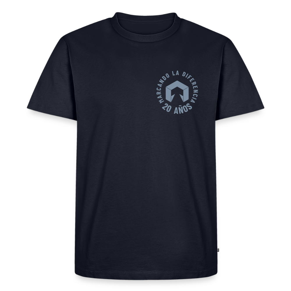 Camiseta TuConsultor 20 Años · Sello Plata Pecho Izquierdo – UNA LÍNEA DE LaPercha - navy