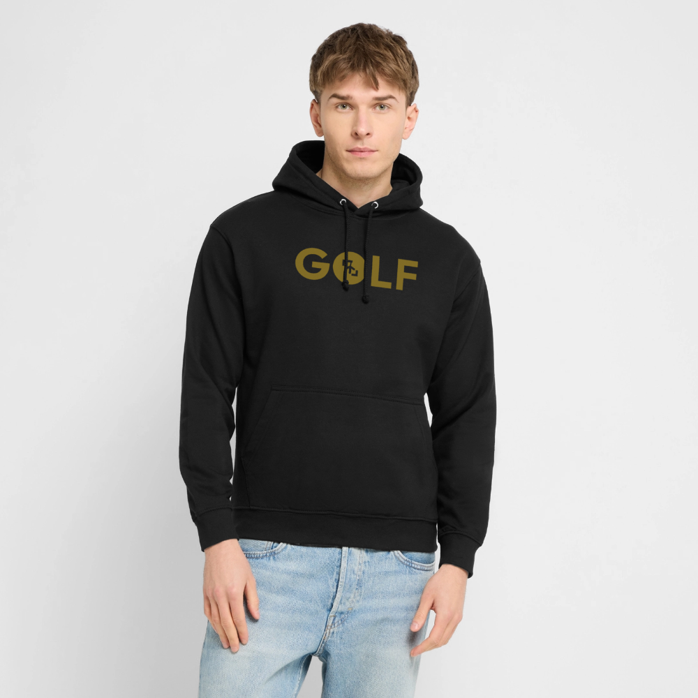 Sudadera Club Golf by LaPercha – Vinilo dorado metalizado (Negra) - black