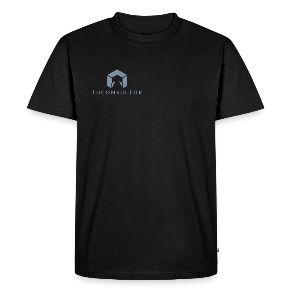Camiseta TuConsultor 20 Años · Logo Plata Pecho Derecho – UNA LÍNEA DE LaPercha - black