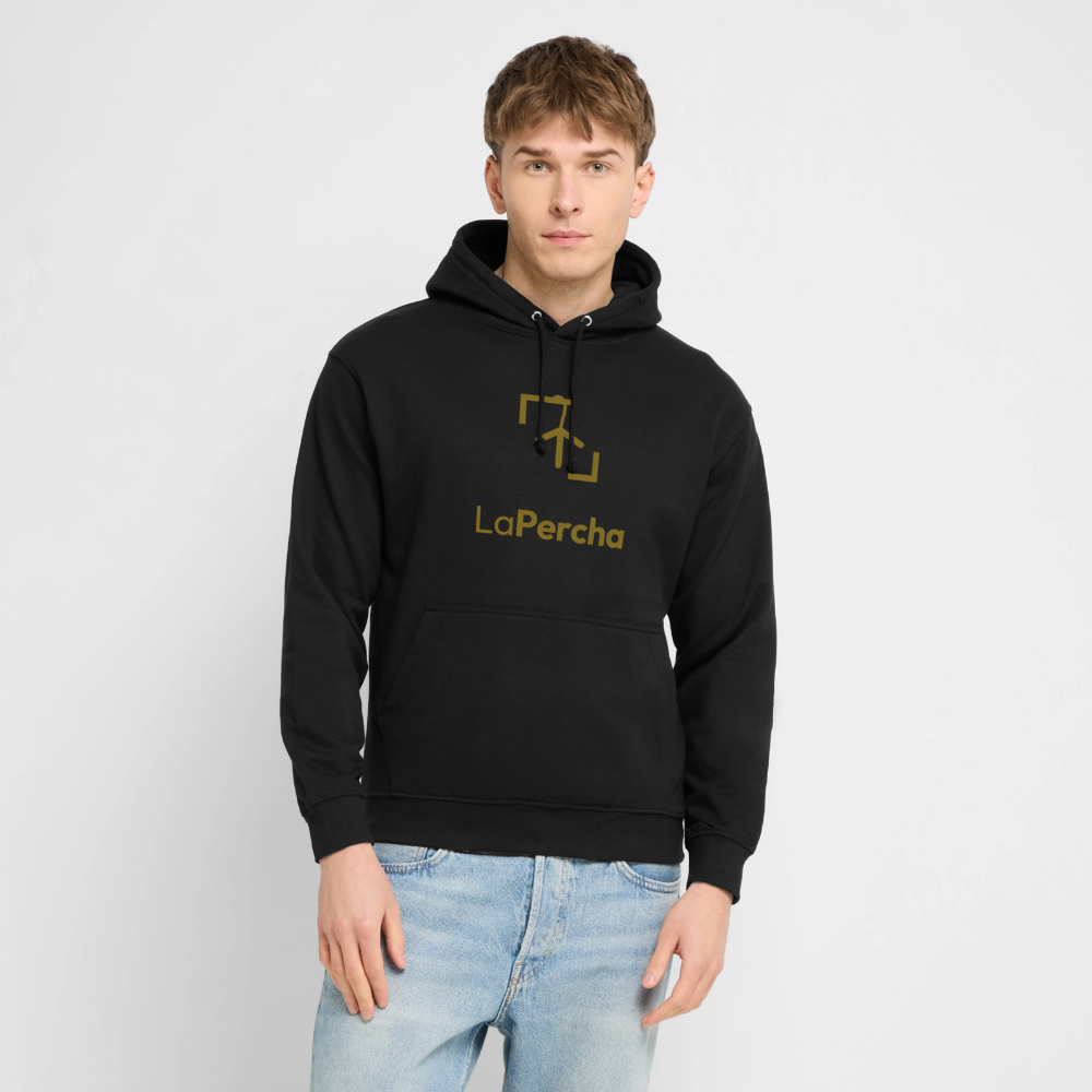 Sudadera LaPercha Oro – Vinilo dorado metalizado (Negra) - black