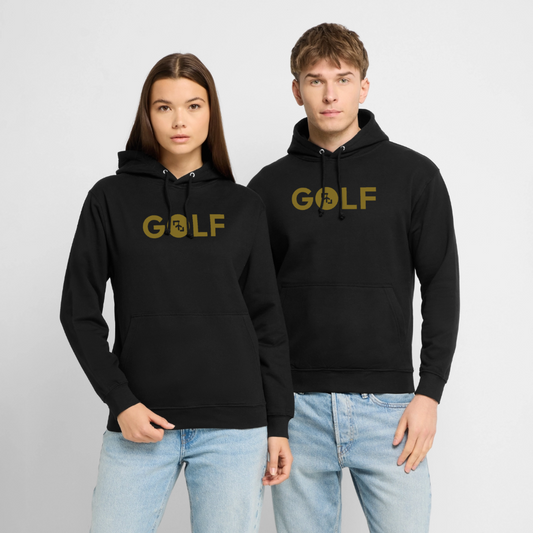 Sudadera Club Golf by LaPercha – Vinilo dorado metalizado (Negra) - black