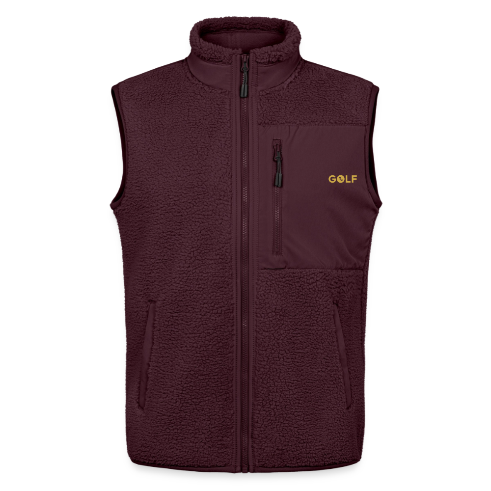 Chaleco sherpa Club Golf by LaPercha - maroon