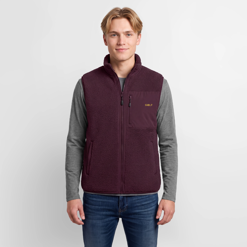 Chaleco sherpa Club Golf by LaPercha - maroon
