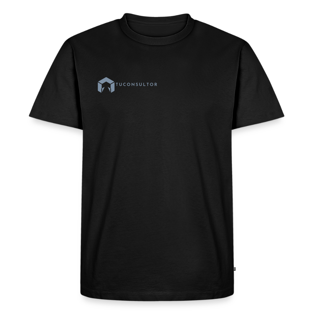 Camiseta TuConsultor 20 Años · Logo Horizontal Plata Pecho Derecho – UNA LÍNEA DE LaPercha - black