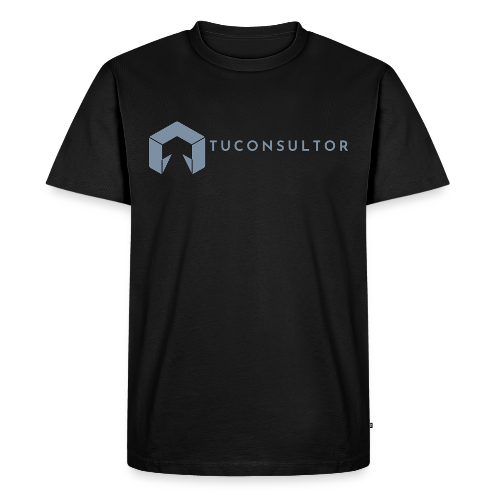 Camiseta TuConsultor 20 Años · Logo Horizontal Plata – UNA LÍNEA DE LaPercha - black