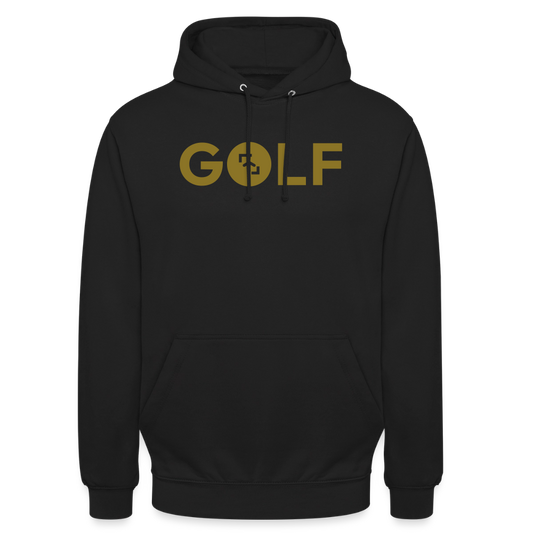 Sudadera Club Golf by LaPercha – Vinilo dorado metalizado (Negra) - black
