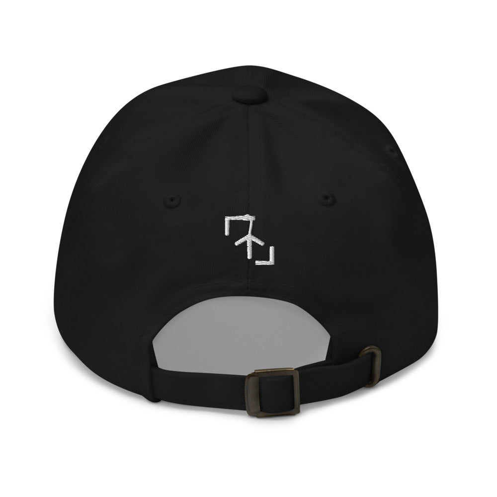 Gorra Golf Club · diseño A · negra con bordado blanco · detrás
