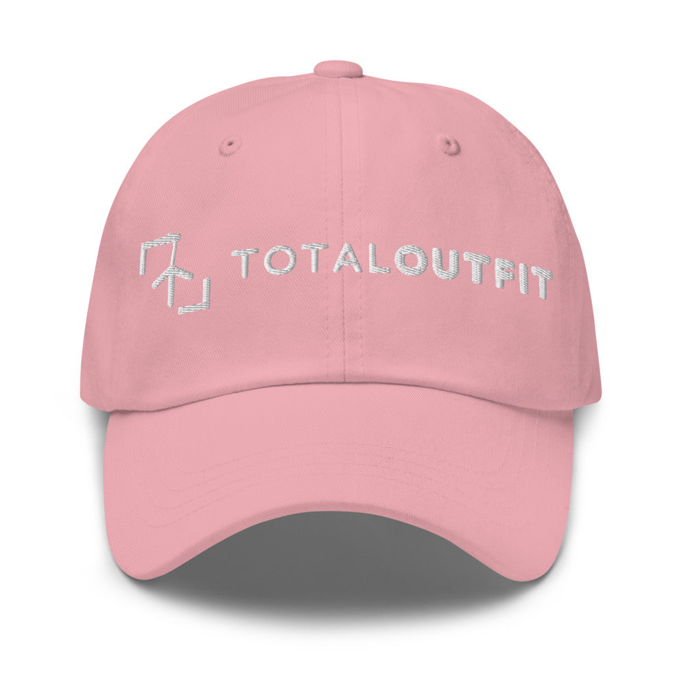 Gorra Tenis Club · diseño B · rosa con bordado blanco