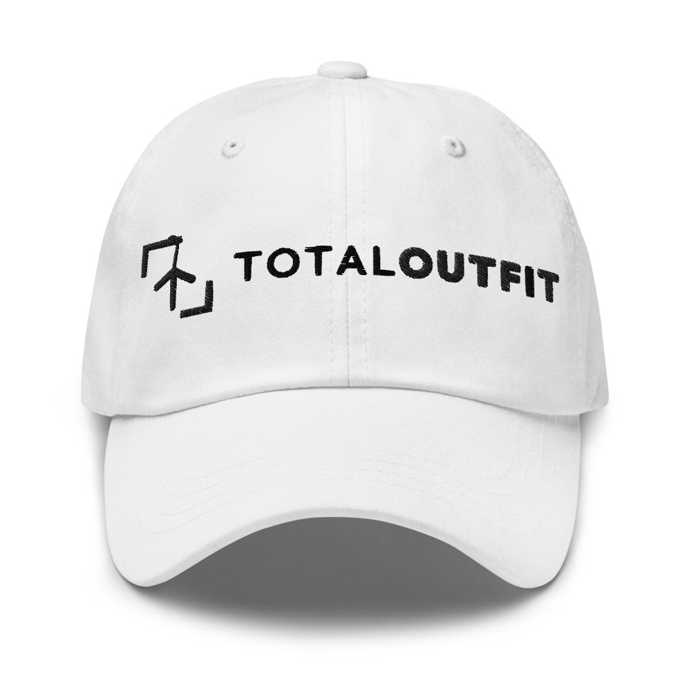 Gorra Golf Club · diseño B · blanca con bordado negro