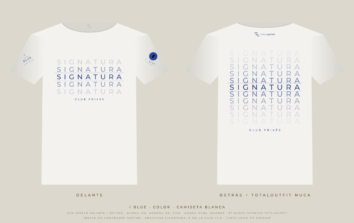 SIGNATURA I · Blue – Camiseta Eco Espejo