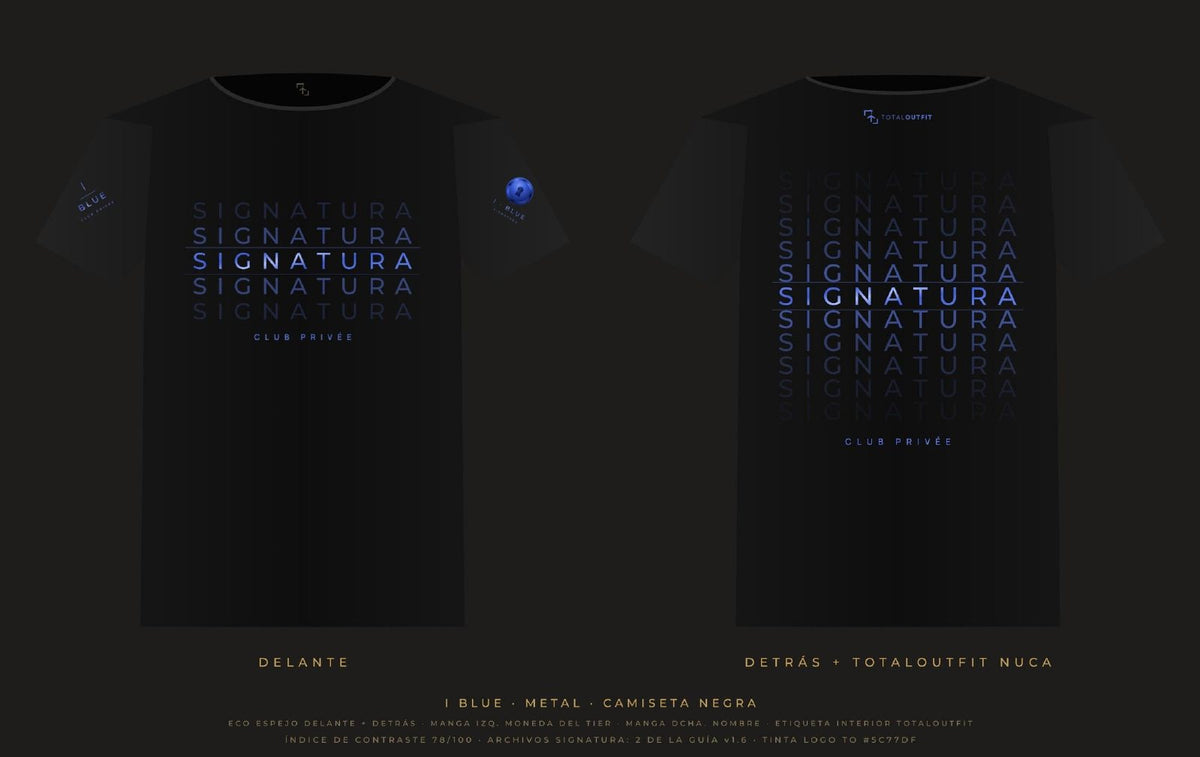 SIGNATURA I · Blue – Camiseta Eco Espejo