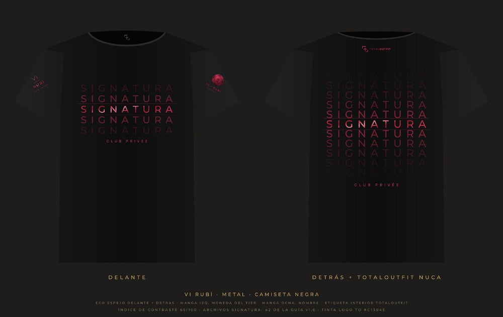 SIGNATURA VI · Rubí – Camiseta Eco Espejo