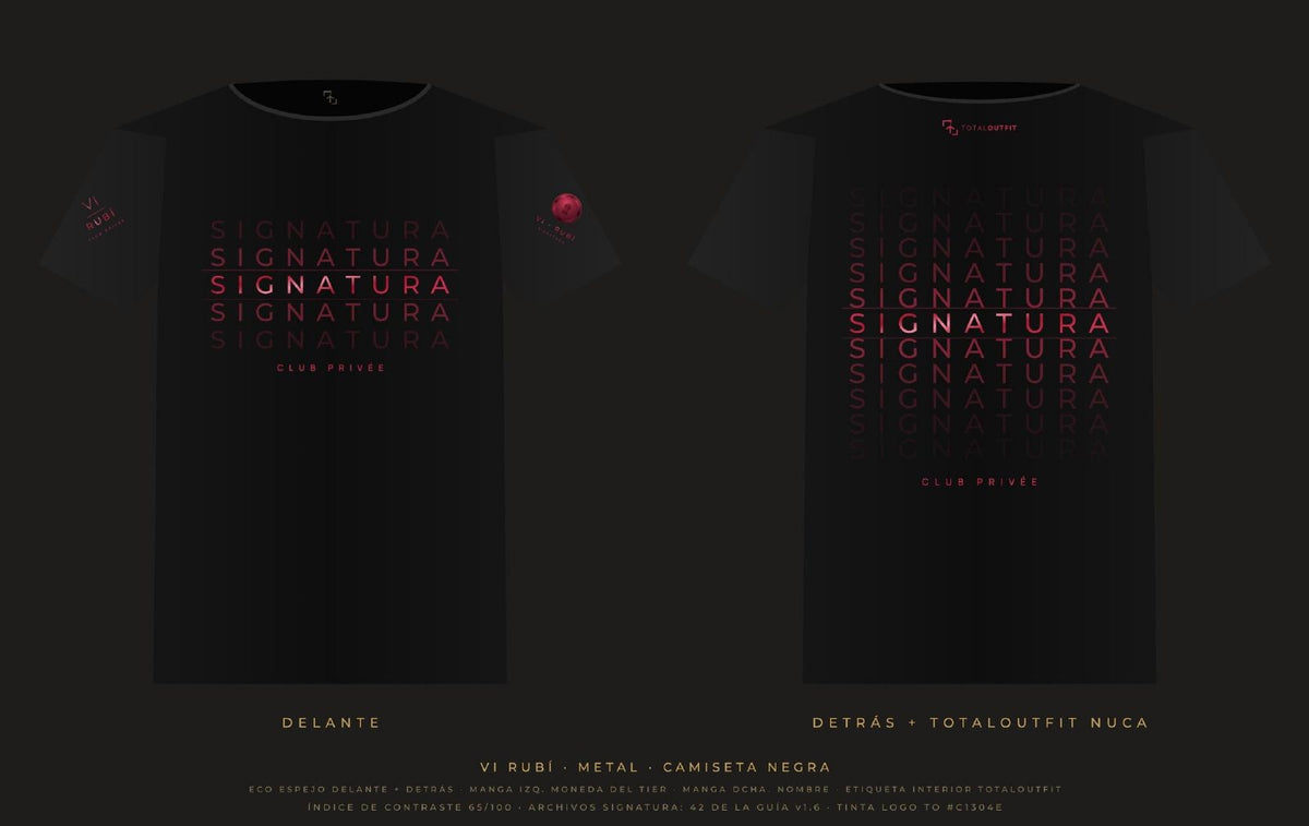 SIGNATURA VI · Rubí – Camiseta Eco Espejo