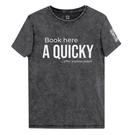 Camiseta vaquera - Profesor Anti-Influenzer Book a Quicky