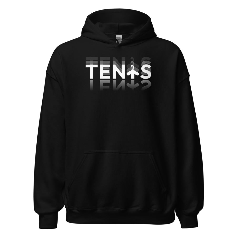 Sudadera Tenis Espejo negra blanco