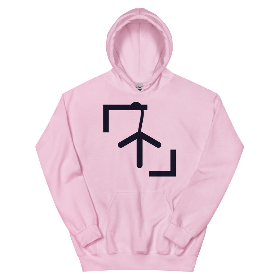 Sudadera LaPercha Icono XL – Rosa con percha negra
