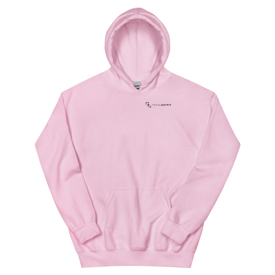Sudadera LaPercha Percha Espalda – Rosa con logo negro