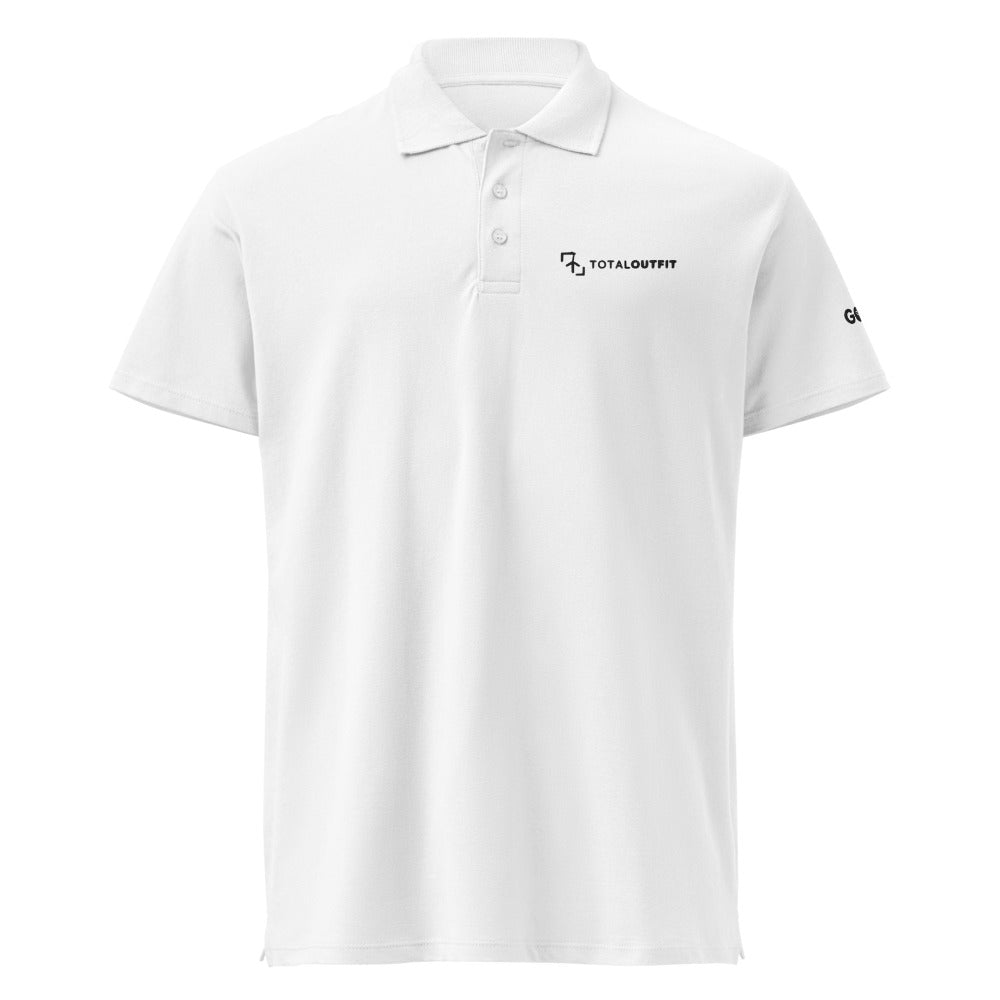 Polo Golf Club · diseño B · blanca con bordado negro