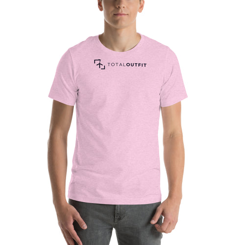 Camiseta TotalOutfit por LaPercha – Rosa, logo negro